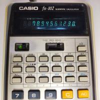 Calculadora Casio Fx102 Científica 70s, Funcionando # Verdes, usado segunda mano  Colombia 