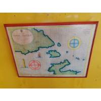 Cuadro Antiguo Mapamundi Mar Mediterráneo 1956 U.s.a segunda mano  Colombia 