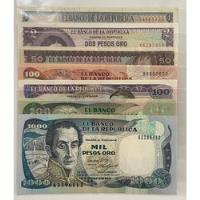 7 Billetes Pesos Oro Colombianos Antiguos, usado segunda mano  Colombia 