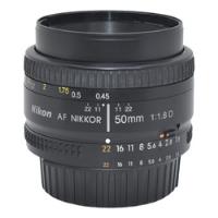 Lente Nikon Af Nikkor 50mm F/1.8d Manual segunda mano  Colombia 