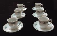 6 Fine Small Tea Cup Sauce Made In China Vintage Porcelana   segunda mano  Colombia 