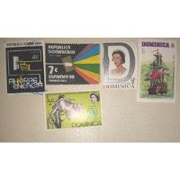 5 Estampillas De La República De Dominica segunda mano  Colombia 