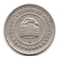 2 Y Medio Centavos 1881 Grande segunda mano  Colombia 