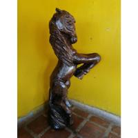 Escultura Talla Madera Antigua Caballo De Paso U.s.a 1950 segunda mano  Colombia 
