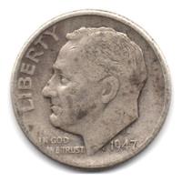 Usado, Estados Unidos 1 Dime 1947 D Plata 0,900 segunda mano  Colombia 
