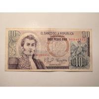 Usado, Billete 10 Pesos Oro. Agosto 7 De 1980. Perfecto Estado segunda mano  Colombia 