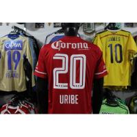 Camiseta Toluca De Mexico 2015 #20 Uribe Talla L segunda mano  Colombia 