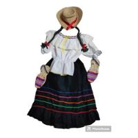 Disfraz Campesina Con Alpargatas Y Sombrero Traje Tipico 4 Piezas, usado segunda mano  Colombia 