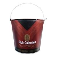 Usado, Balde Cubeta Hielera Metalica Club Colombia Roja X 1 Unidad segunda mano  Colombia 