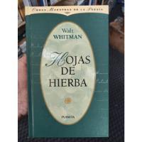 Hojas De Hierba - Walt Whitman - Obras Maestras De La Poesia segunda mano  Colombia 