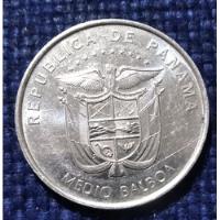 Moneda De Medio Balboa Del Año 2018, Excelente Estado  segunda mano  Colombia 