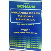 Libro Mecánica De Los Fluidos E Hidráulica - Giles, usado segunda mano  Colombia 