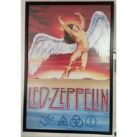 Usado, Cuadro Led Zeppelin Enmarcado Con Vidrio Antireflectivo segunda mano  Colombia 