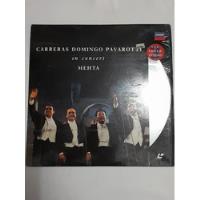 Disco Video Laser 3 Tenores Carreras Domingo Pavarotti 1990 , usado segunda mano  Colombia 