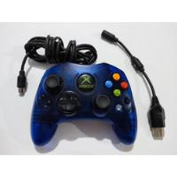 Control Original Microsoft Xbox Clasico Edicion Azul Clear, usado segunda mano  Colombia 