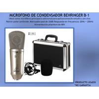Micrófono Behringer B-1 Condensador Cardioide Oro, usado segunda mano  Colombia 