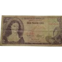 Billete Colombiano De 1977 De 2 Pesos  segunda mano  Colombia 