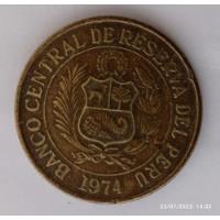Usado, Monedas De 1 Sol De Oro Peru 1974 segunda mano  Colombia 