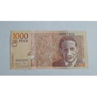 Billete Colombia 1000 Pesos 19 Agosto 2015 segunda mano  Colombia 
