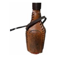 Botella Licorera Artesanal Decorada En Cuero, usado segunda mano  Colombia 