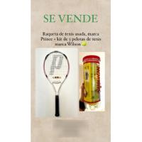 Raqueta De Tenis Usada Marca Prince + Kit De 3 Pelotas, usado segunda mano  Colombia 