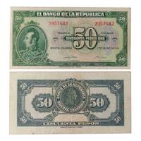 50 Pesos 1 De Enero De 1950 Vf segunda mano  Colombia 