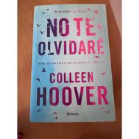 Libro No Te Olvidaré Colleen Hoover segunda mano  Colombia 