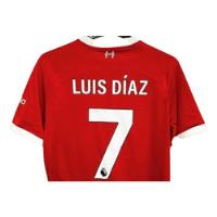 Camiseta Liverpool Luis Díaz 7 2023 Premier League Original segunda mano  Colombia 