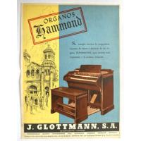 Almacenes J. Glottmann Aviso Publicitario De 1947 Hammond segunda mano  Colombia 
