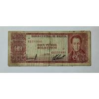Billete 100 Pesos Bolivianos 1982 Bolivia Fine segunda mano  Colombia 