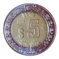 Moneda De Estados Unidos Mexicanos De $5. Año 2016 segunda mano  Colombia 