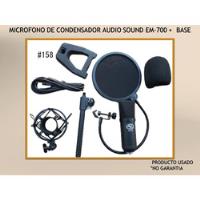 Microfono De Condensador Audio Sound Em-700+base , usado segunda mano  Colombia 