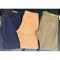 Usado, Pack De 3 Pantalones De Drill Marca Zara Tipo Jean -slim Fit segunda mano  Colombia 