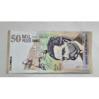 Billete Colombia 50mil Pesos  Ago/2009 segunda mano  Colombia 