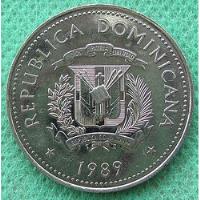 Moneda Rep Dominicana Medio Peso 1989 Faro De Colon segunda mano  Colombia 