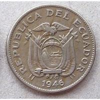 Moneda 1946 Ecuador Nice Grade  10 Centavos Escasa segunda mano  Colombia 