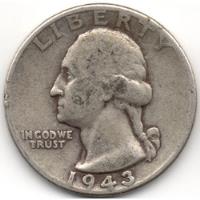 Usado, Estados Unidos 1 Cuarto De Dólar 1943 Plata segunda mano  Colombia 