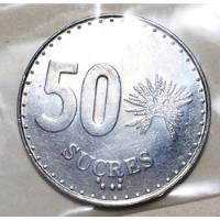 Moneda Ecuador 50 Sucres 1988 Very Nice Grade 1o Diseño ! segunda mano  Colombia 