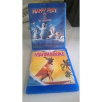 Happy Feet 2  + Marmaduke Blu Ray + Dvd Original segunda mano  Colombia 