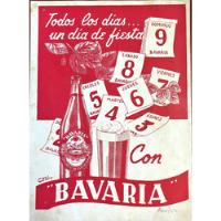 Cerveza Bavaria Antiguo Aviso Publicitario De 1947 segunda mano  Colombia 