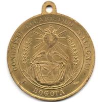 Medalla Primer Congreso Eucarístico Nacional 1913 segunda mano  Colombia 