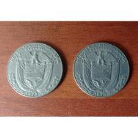 2 Monedas De Medio Balboa República De Panamá De 1973 Y 1975 segunda mano  Colombia 