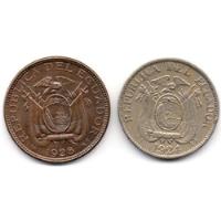 Ecuador Pareja 1 Centavo 1928 Y 10 Centavos 1924 segunda mano  Colombia 