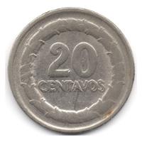 20 Centavos 1968 Reverso Duplicado, usado segunda mano  Colombia 