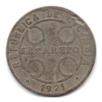 1 Centavo 1921 Lazareto segunda mano  Colombia 