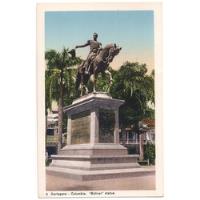 Postal Antigua Estatua De Bolívar Cartagena, usado segunda mano  Colombia 