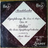 Lp Vinilo Mendelssohn - Symphony No. 4 In A Mayor Opus 90    segunda mano  Colombia 