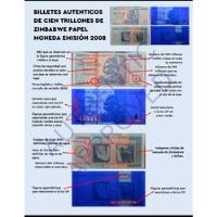 Billetes Zimbabwe 100 Trillones segunda mano  Colombia 