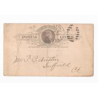 Postal Antigua Sobre 1887 ! Usa  Estampillas #24 segunda mano  Colombia 
