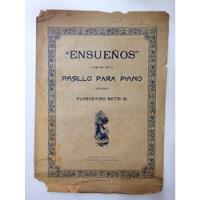 1908 Partitura Antigua Coleccion F. Retis Pasillo  segunda mano  Colombia 